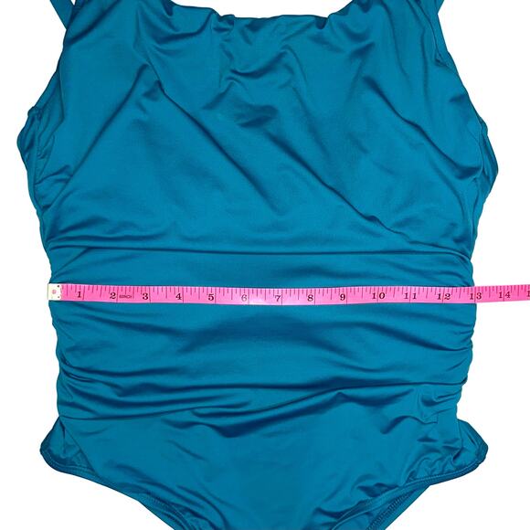 Jantzen Mio Mia Underwire One Piece Swimsuit in Azure - Picture 14 of 15